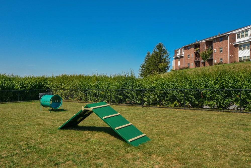 Dog park at Greenspring in York, Pennsylvania