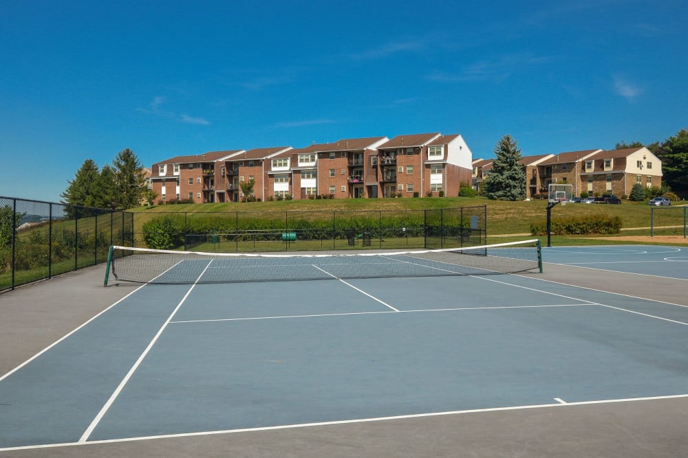 Tennis court at Greenspring in York, Pennsylvania
