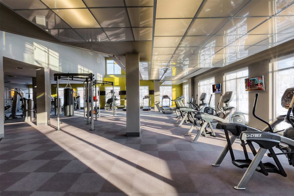 Fitness room at The Vue, Beachwood, Ohio