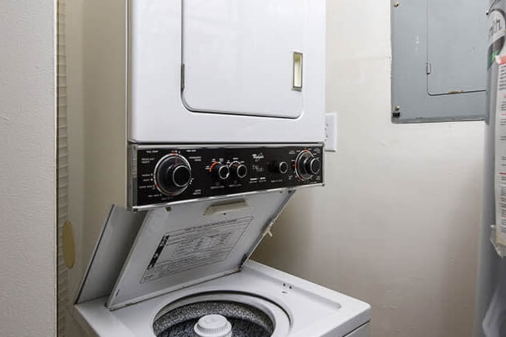 washer and dryer at The View North Hills in Pittsburgh, Pennsylvania