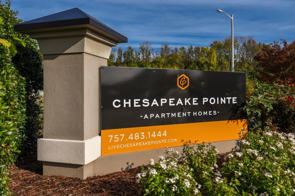Exterior Sign at Chesapeake Pointe in Portsmouth, Virginia