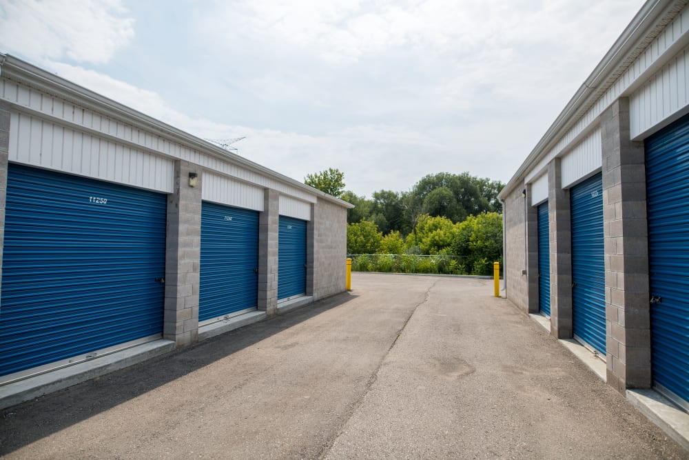 Apple Self Storage - Peterborough in Peterborough, Ontario, offers wide driveways for your convenience 