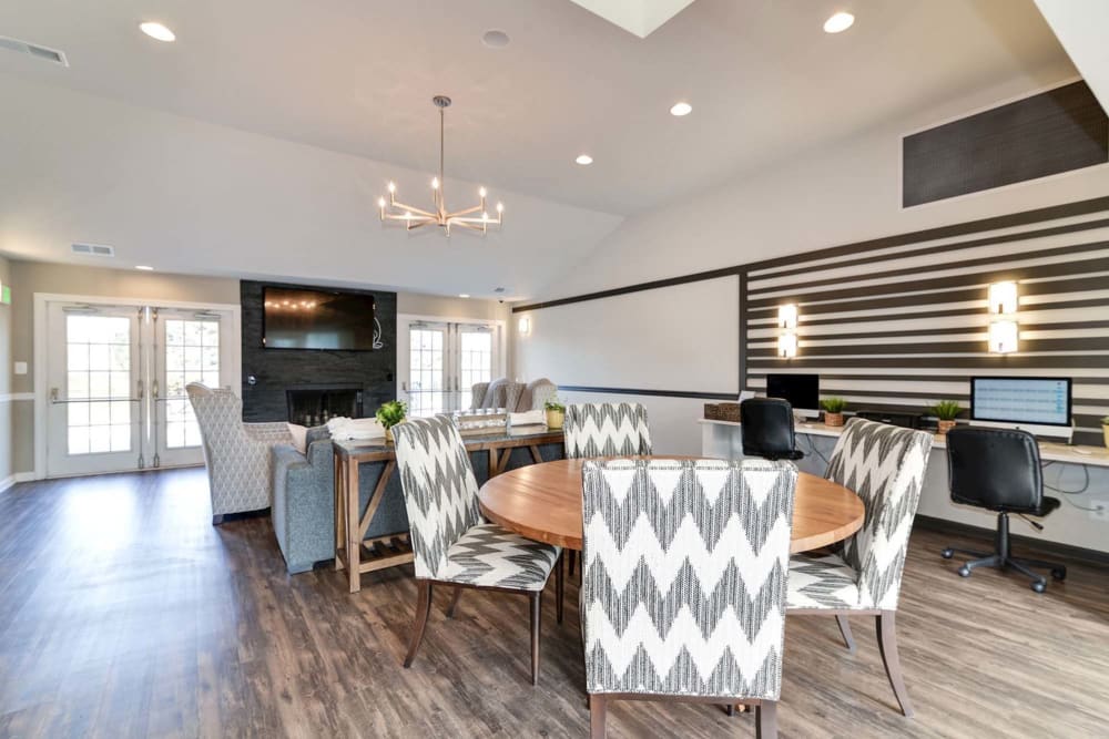 Modern clubhouse at Stonegate Apartments in Elkton, Maryland