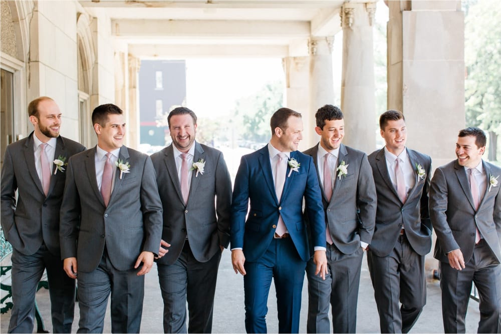 Groomsmen at The Whitcomb Senior Living Tower in St. Joseph, Michigan