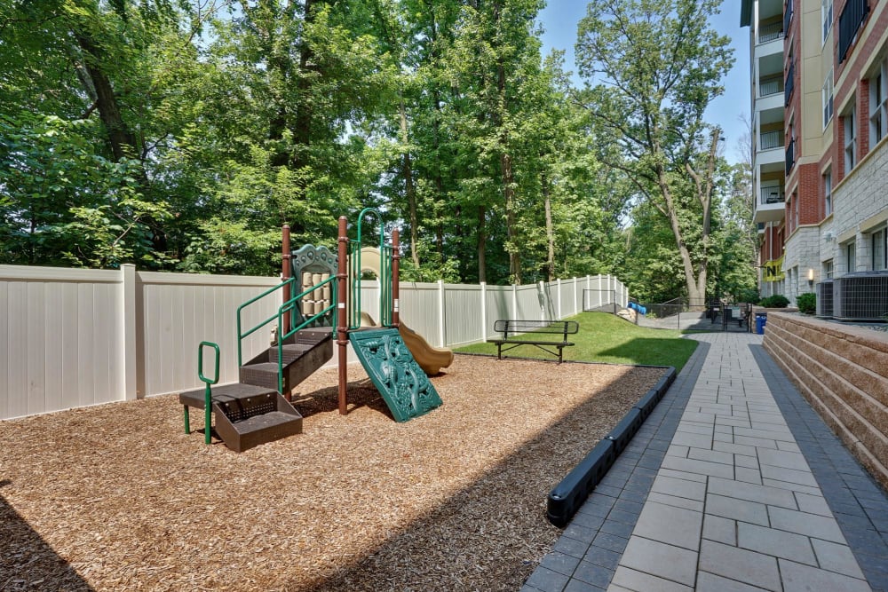 Children play area at The Grande at MetroPark in Woodbridge, New Jersey