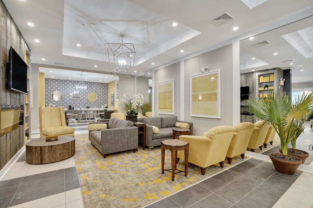 Lounge Area at The Grande at MetroPark in Woodbridge, New Jersey