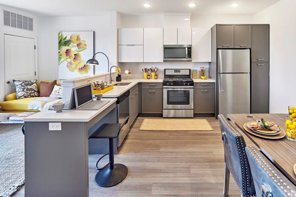 Kitchen at The Grande at MetroPark in Woodbridge, New Jersey