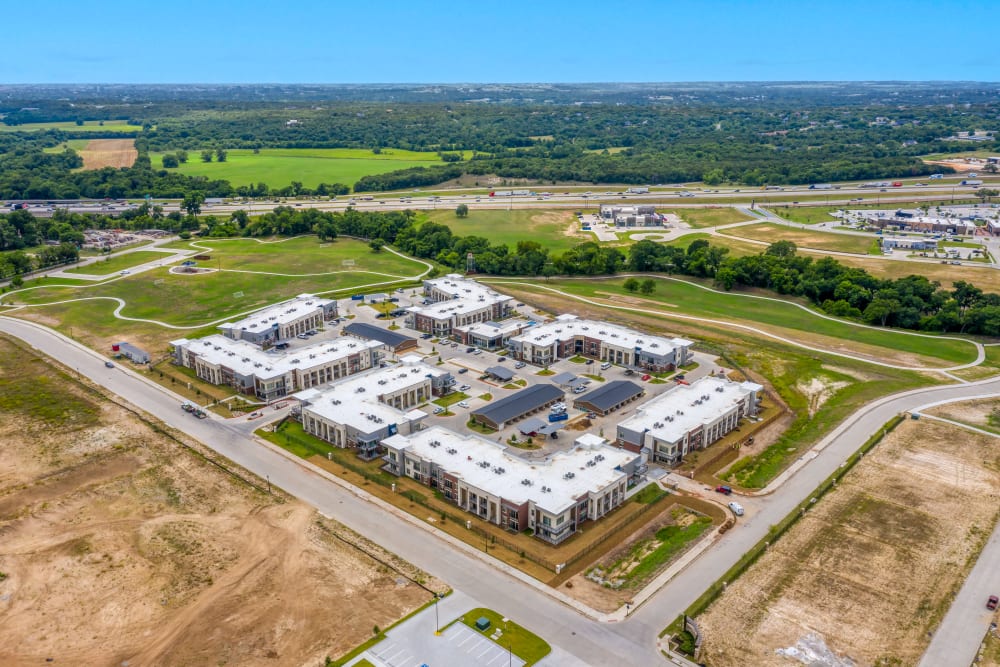 Full Apartment Site View at The Gates at Meadow Place in Willow Park, Texas