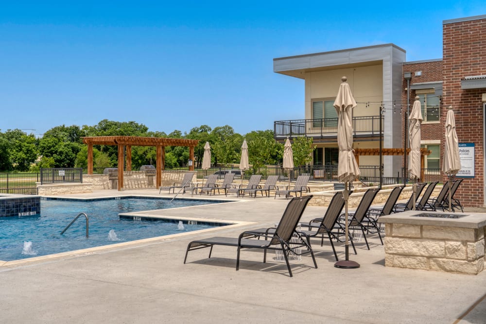 Swimming Pool View at The Gates at Meadow Place in Willow Park, Texas