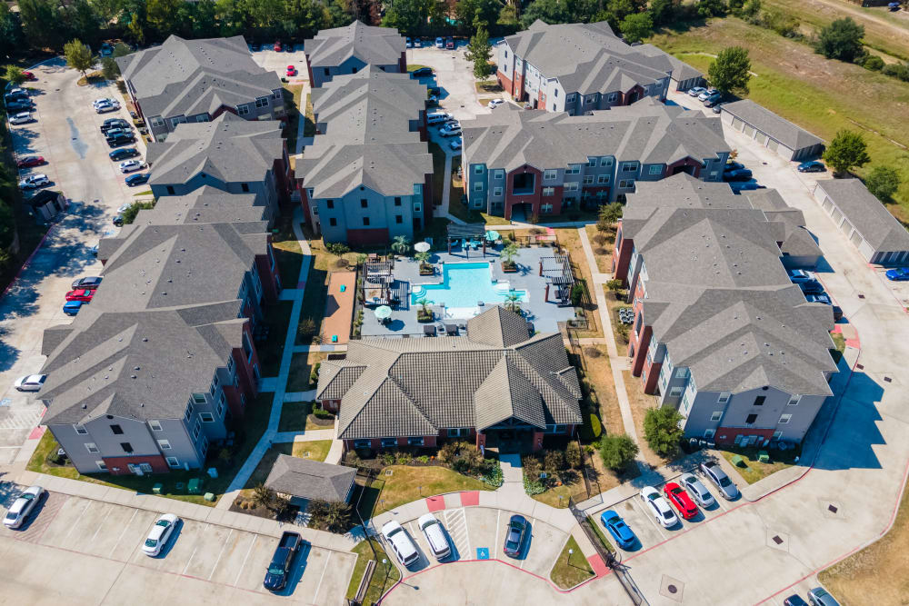 Aerial of Augusta Meadows in Tomball, Texas