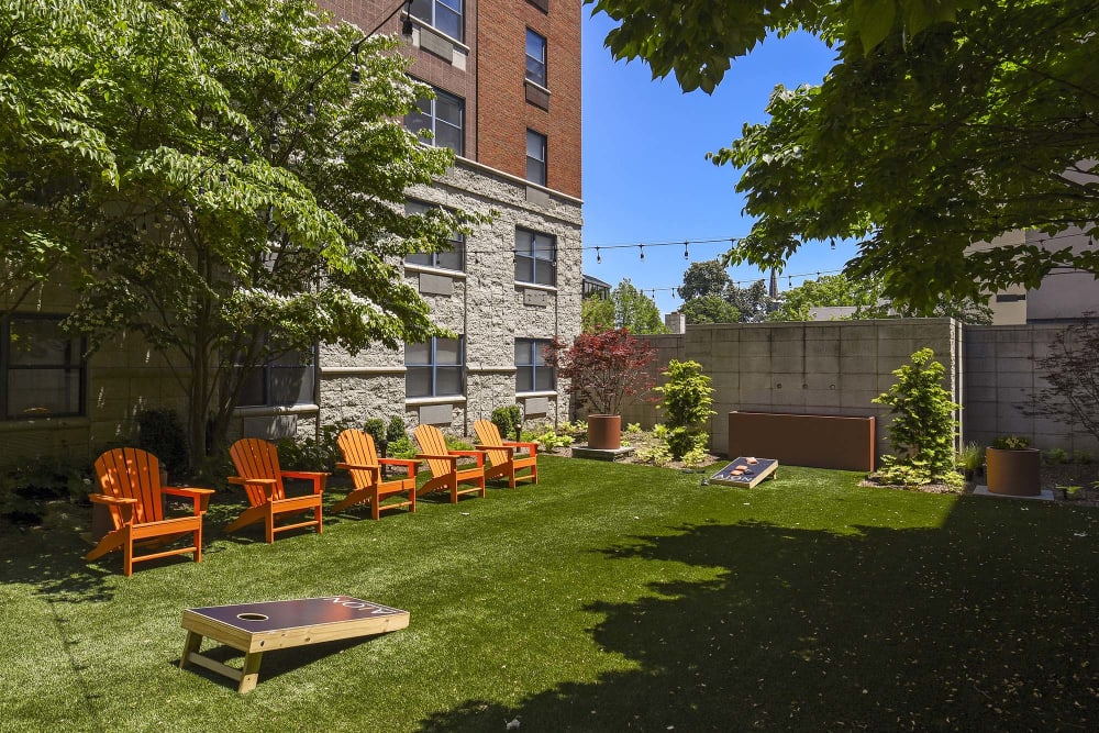 Outdoor space at The Monroe, Morristown, New Jersey