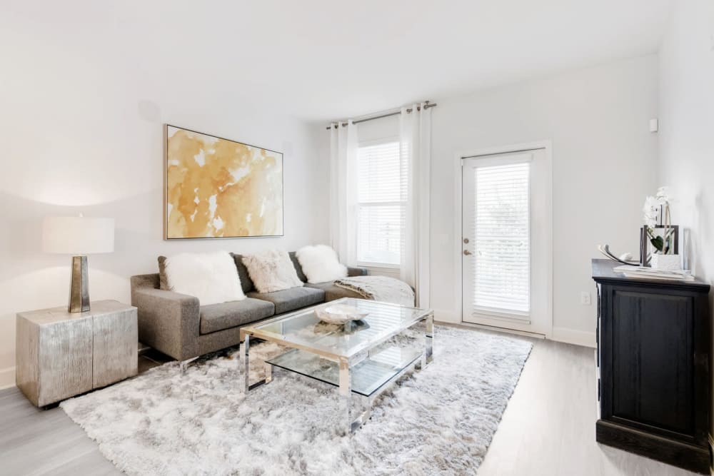 Spacious living room at Capital Crest at Godley Station in Savannah, Georgia