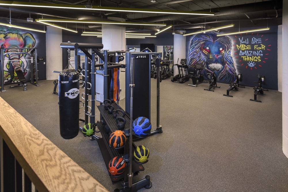 fitness center at Terminal 21, Pittsburgh, Pennsylvania