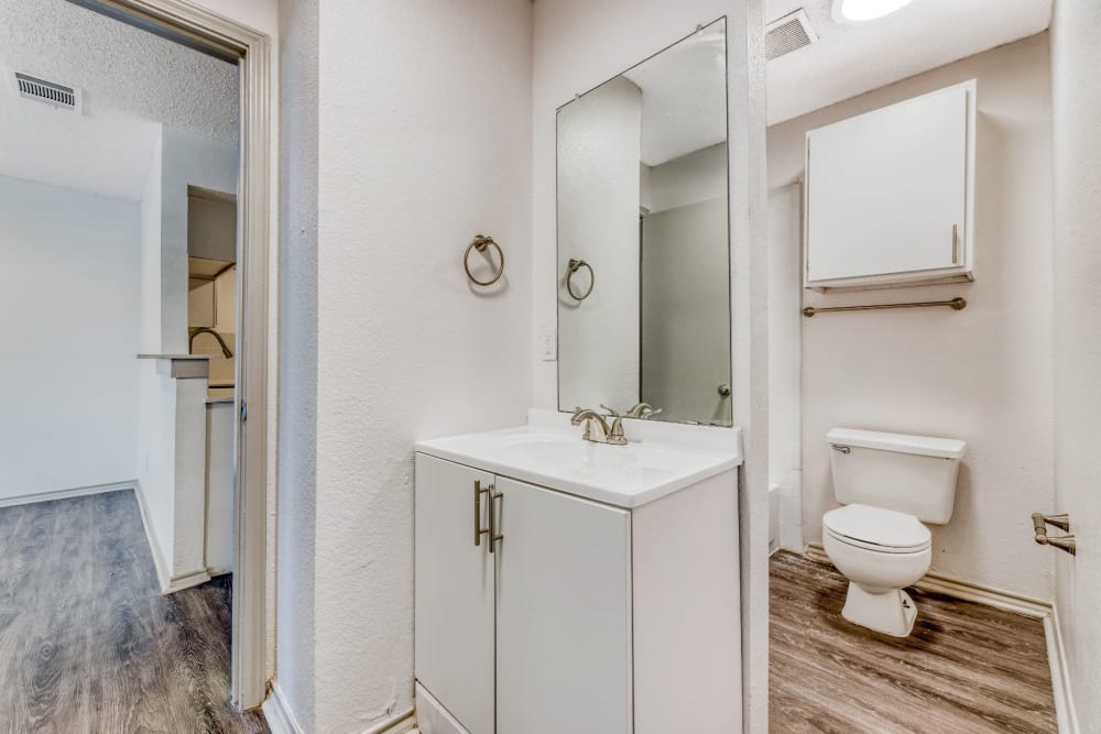 Bathroom at Marshall Apartment Homes in Balch Springs, Texas