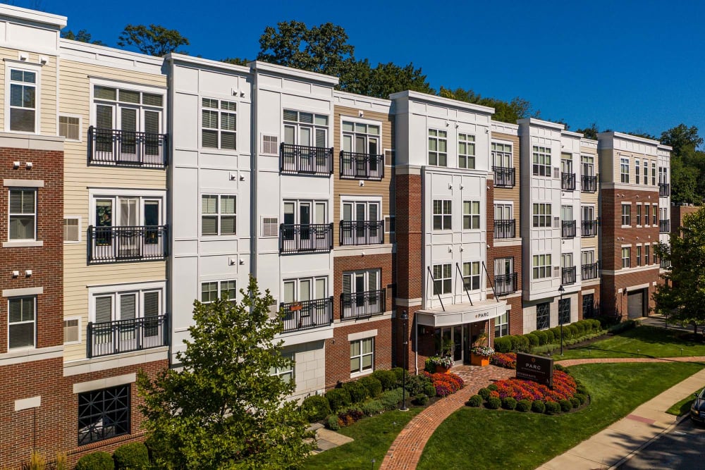 exterior view of Parc at Maplewood Station in Maplewood, New Jersey