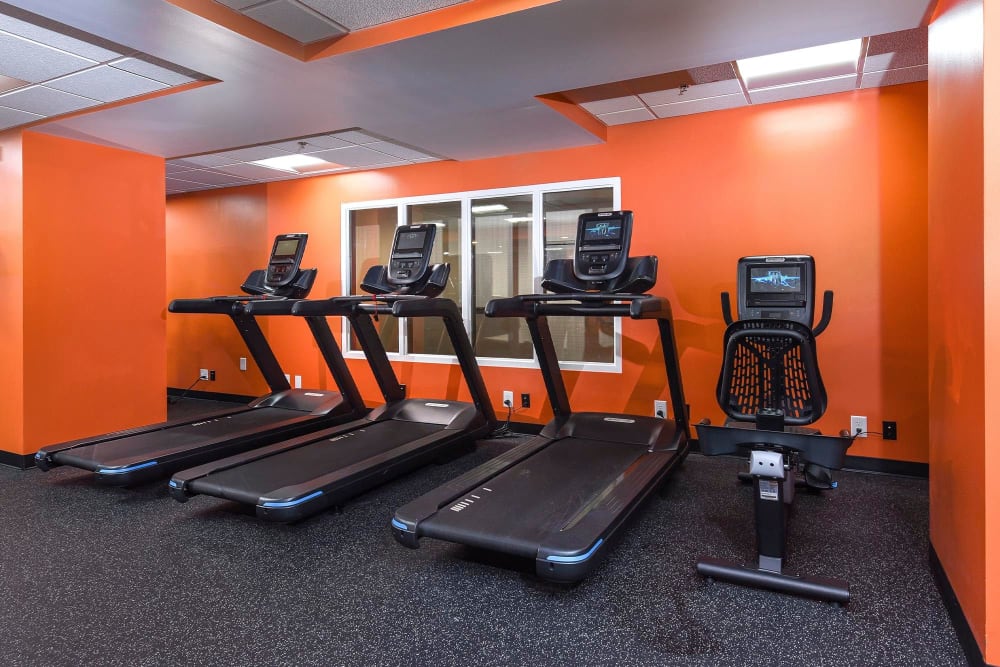 fitness center treadmills at Cherry Hill Towers, Cherry Hill, New Jersey