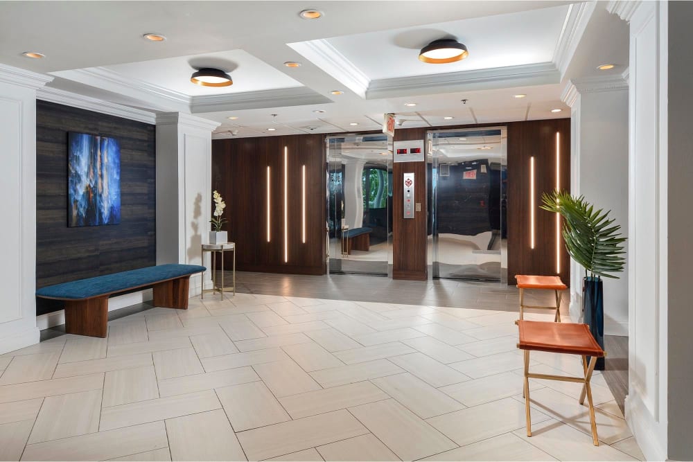 Lobby at Cherry Hill Towers, Cherry Hill, New Jersey