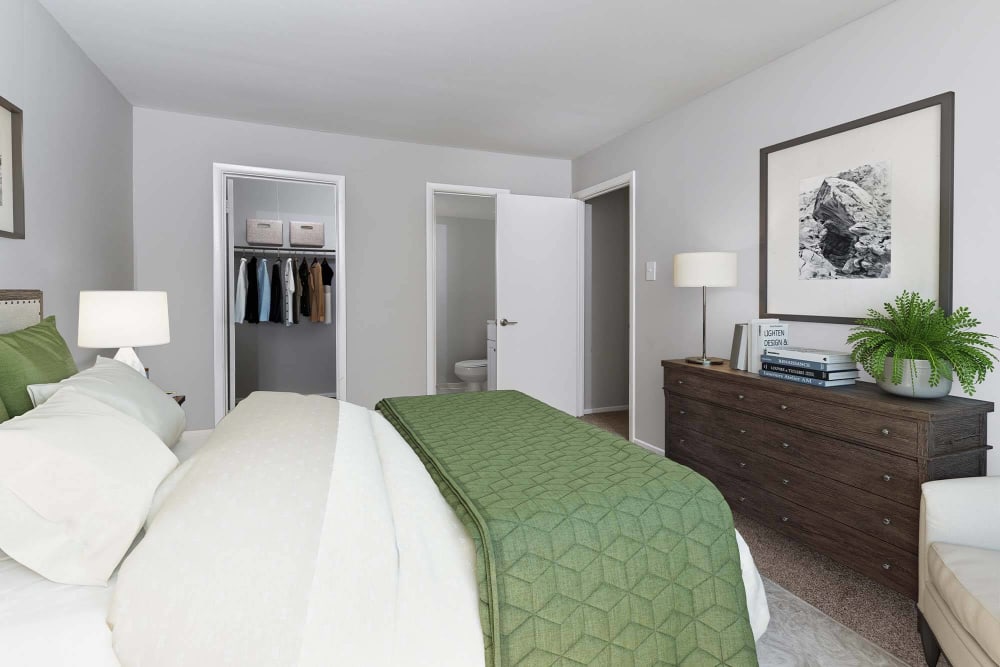 staged bedroom at The Ridge, Hagerstown, Maryland