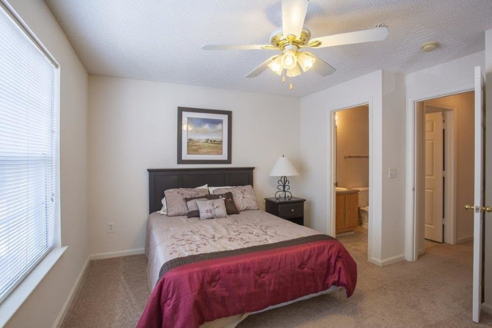 Model bedroom at Forest Pointe in Walterboro, South Carolina