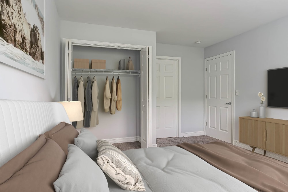 Beautiful Bedroom at Eagle Rock Apartments & Townhomes at Rensselaer in Rensselaer, New York