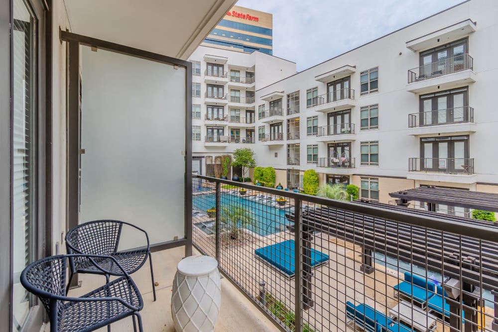 Private Patio at Apartments in Richardson, Texas