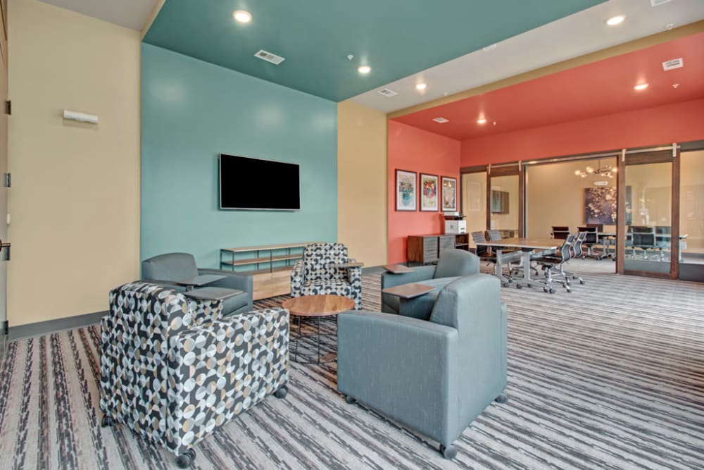 Clubhouse lounge at Duet | Apartments in Nashville, Tennessee