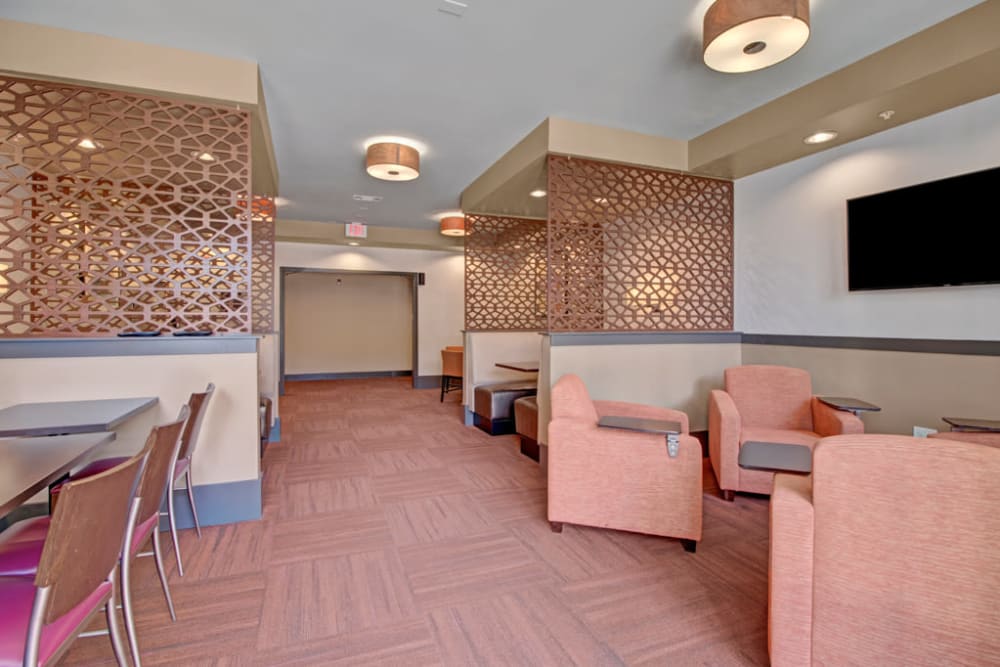 Clubhouse lounge area at Duet | Apartments in Nashville, Tennessee