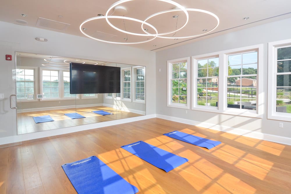 yoga room at Overlook at Flanders, Flanders, New Jersey
