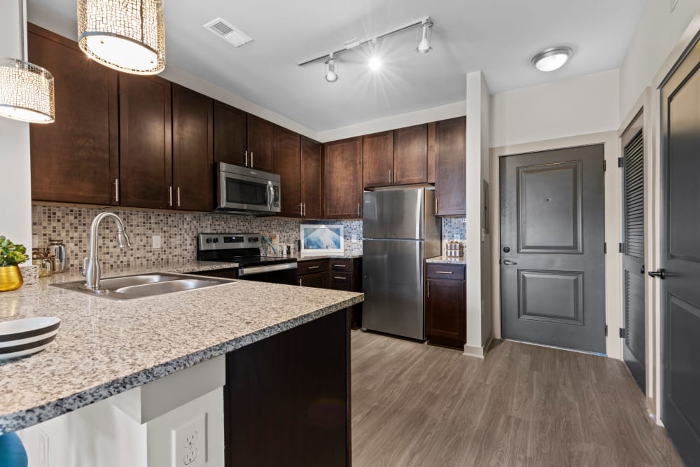 Modern kitchen at Duet | Apartments in Nashville, Tennessee