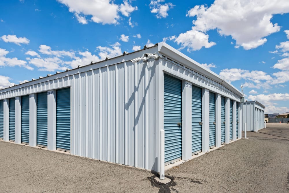corner of a unit outside at Sutro Self Storage in Dayton, Nevada