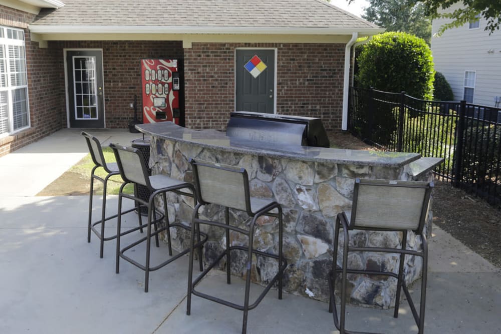 Grill area at Jasmine Cove in Simpsonville, South Carolina