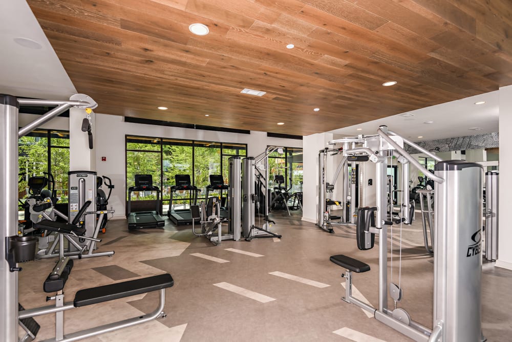Fitness center at Olympus Preserve at Town Center in Jacksonville, Florida