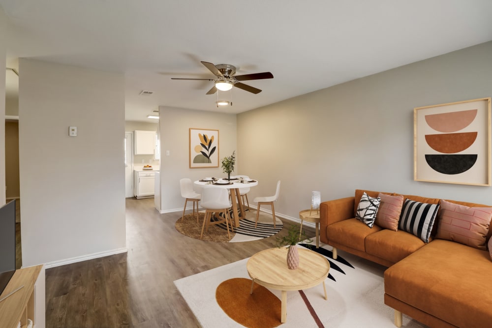 Enjoy Apartments with a Living Room at Lawson Apartment Homes Benbrook, Texas