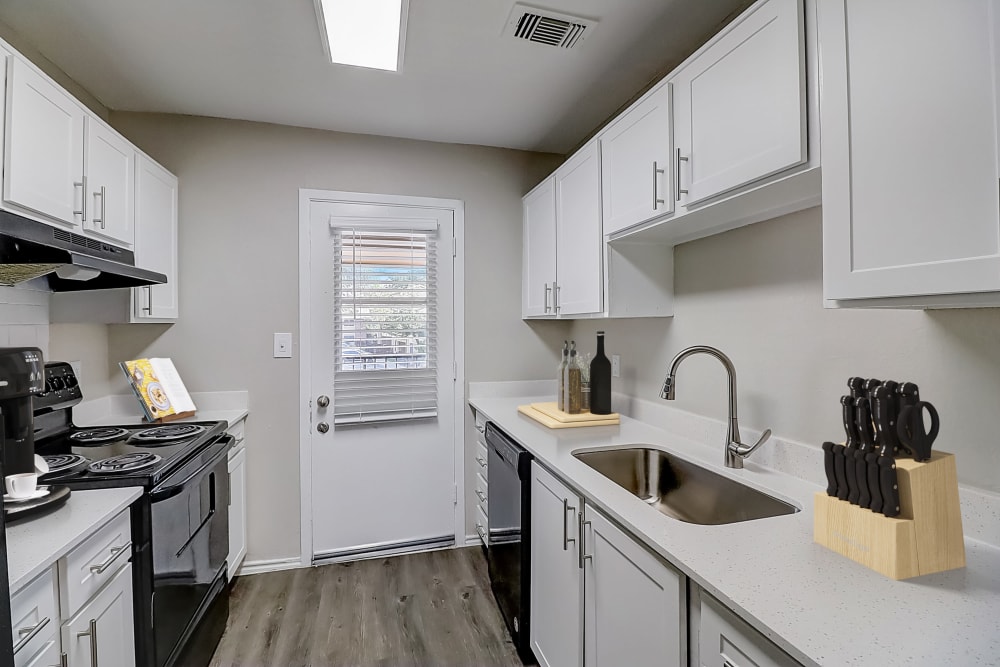 Renovated Kitchen at Lawson Apartment Homes in Benbrook, Texas