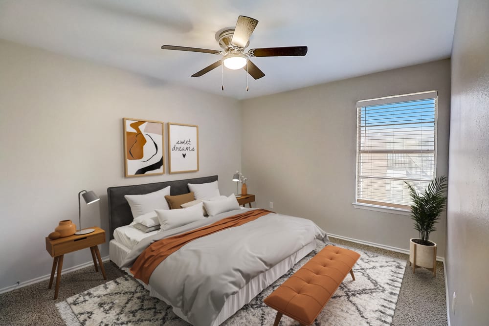 Our Spacious Apartments in Benbrook, Texas showcase a Bedroom