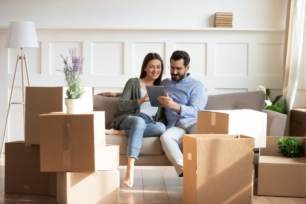 Couple in the process of moving at AK Storage Centers in Wasilla, Alaska