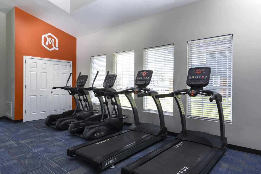 Resident fitness center at The Meridian North, Indianapolis, Indiana