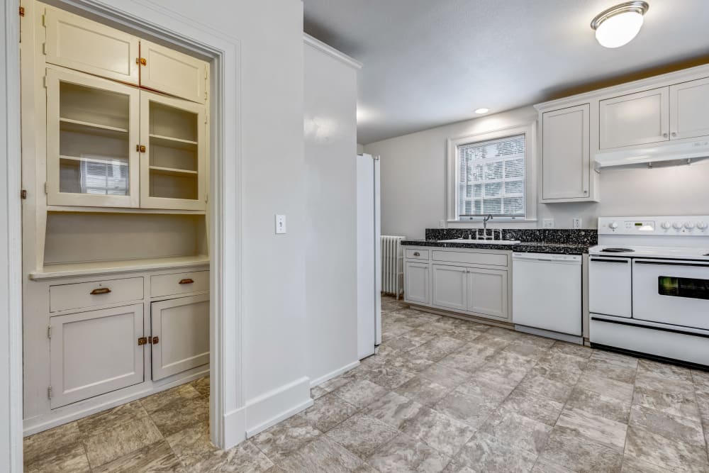 Kitchen with butlers pantry at Broadmoor in Joint Base Lewis McChord, Washington