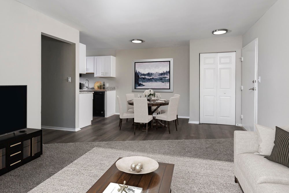  Newly Renovated living room, dining room and kitchen at Chesapeake Pointe, Chesapeake, Virginia