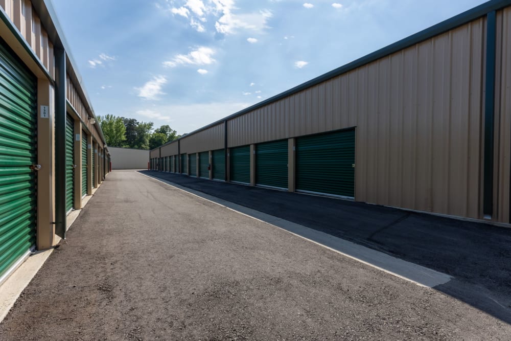 Fronting street of building 1300 at Highway 10 Storage in Little Rock, Arkansas