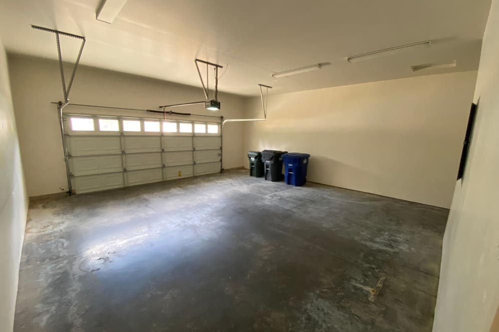 Two-car garage at Cascade Village in Joint Base Lewis McChord, Washington