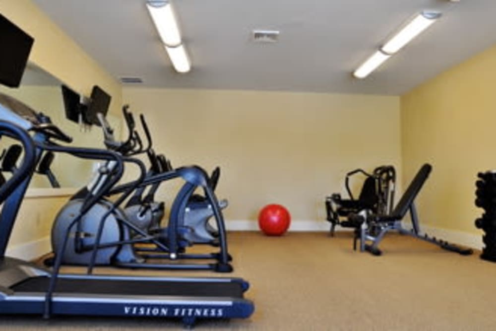 Fitness center at Park Terrace in High Point, North Carolina