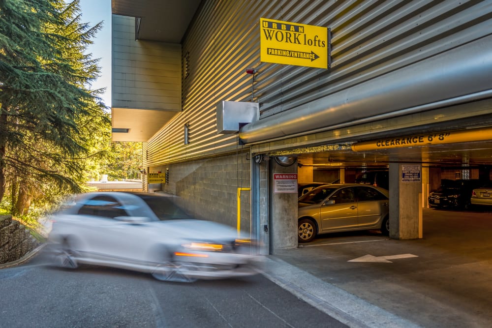 Parking at Urban WORKlofts in Seattle, Washington