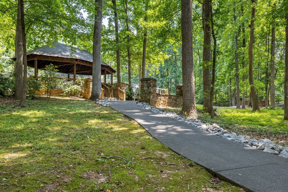 beautiful gazebo at Marquis at Sugarloaf in Duluth, Georgia
