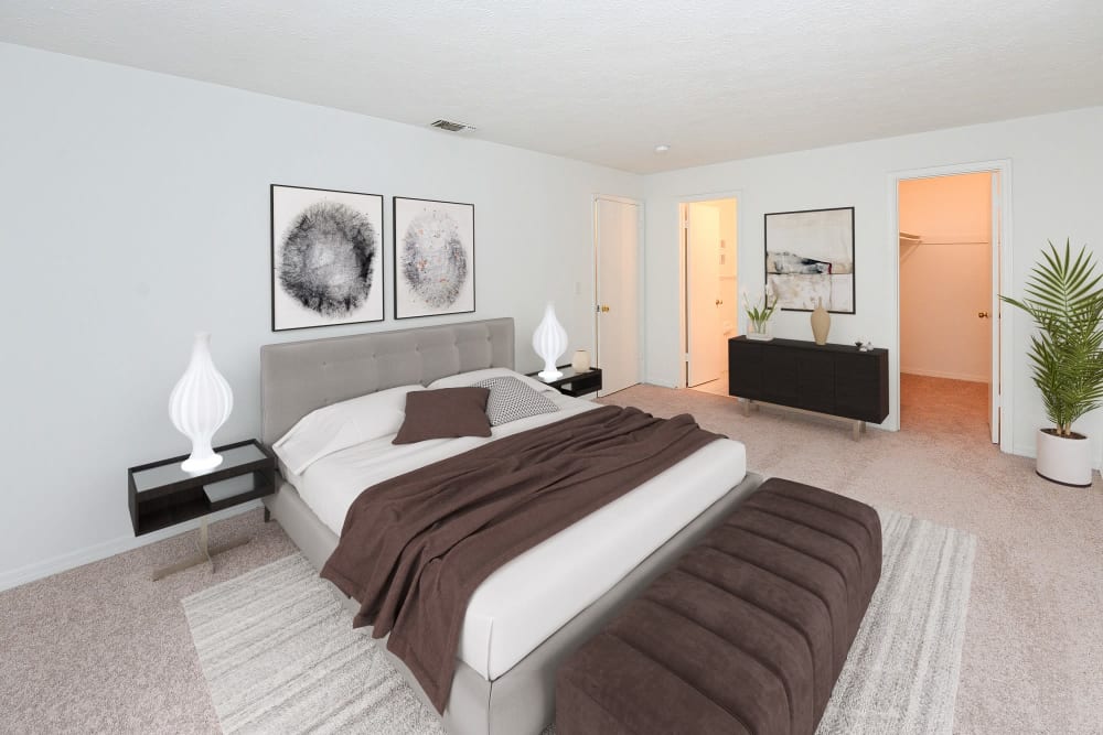 Bedroom at Reserve at Lake Pointe Apartments & Townhomes in St Petersburg, Florida