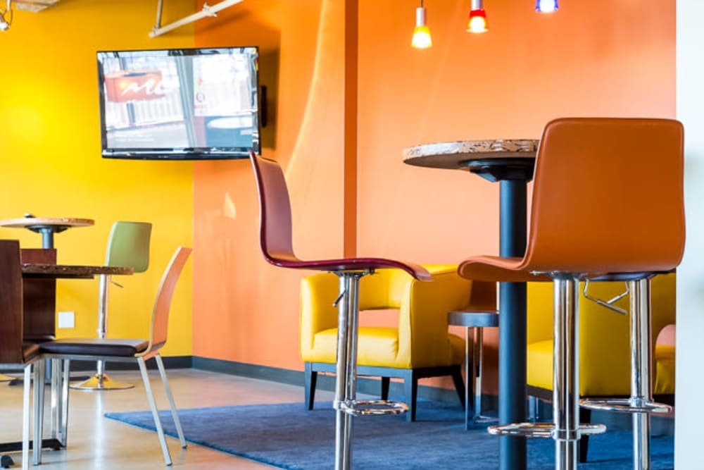 Break areas at Urban WORKlofts in Seattle, Washington