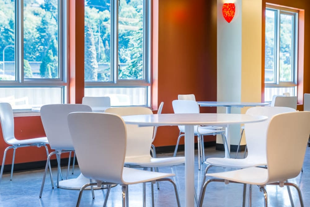 Break areas at Urban WORKlofts in Seattle, Washington