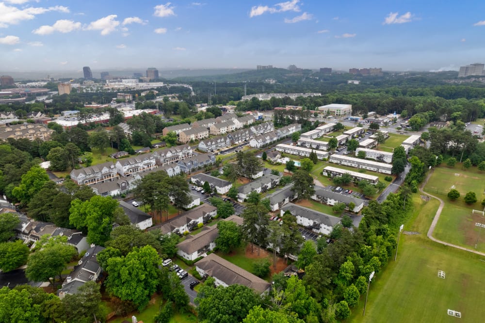 Overlooking at the community of ibex Park in Smyrna, Georgia