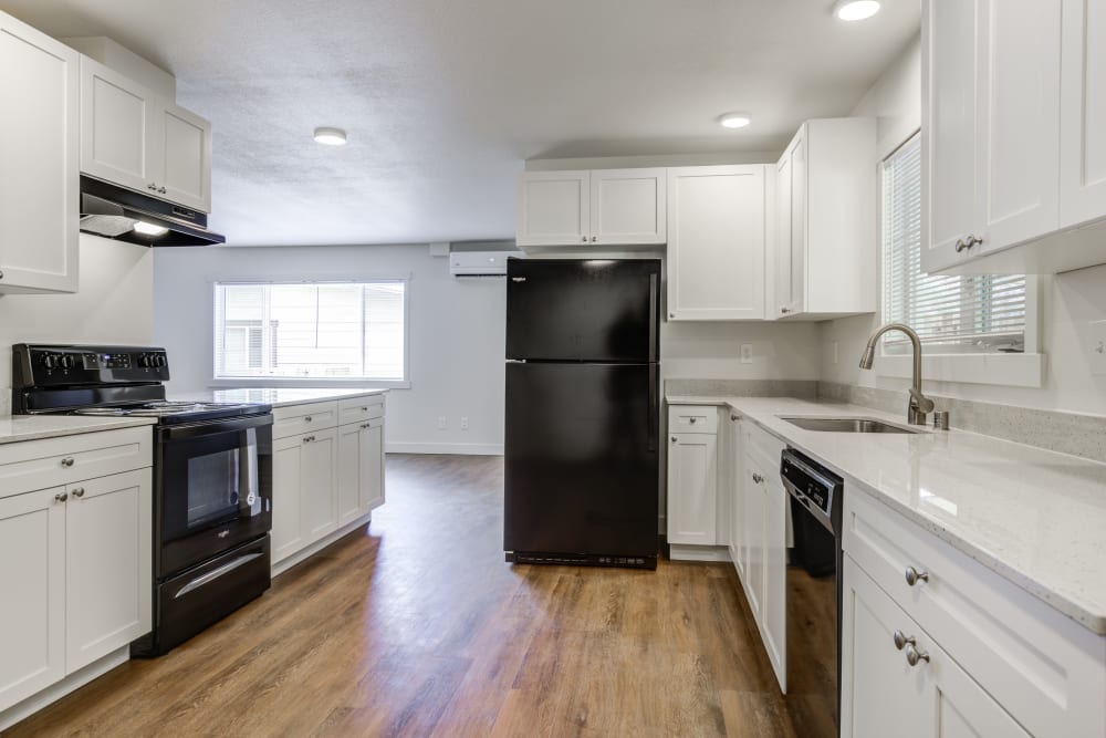 Expansive kitchen with plenty of storage at Heartwood in Joint Base Lewis McChord, Washington