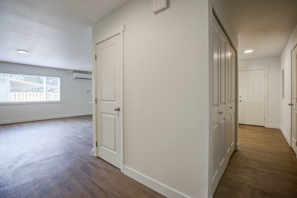Entry closet with storage at Heartwood in Joint Base Lewis McChord, Washington